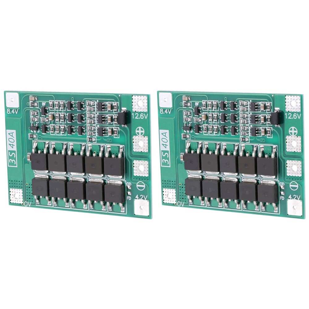 2X 3S 40A 18650 Li-Ion Lithium Battery Board for Drill Motor 11.1V 127374