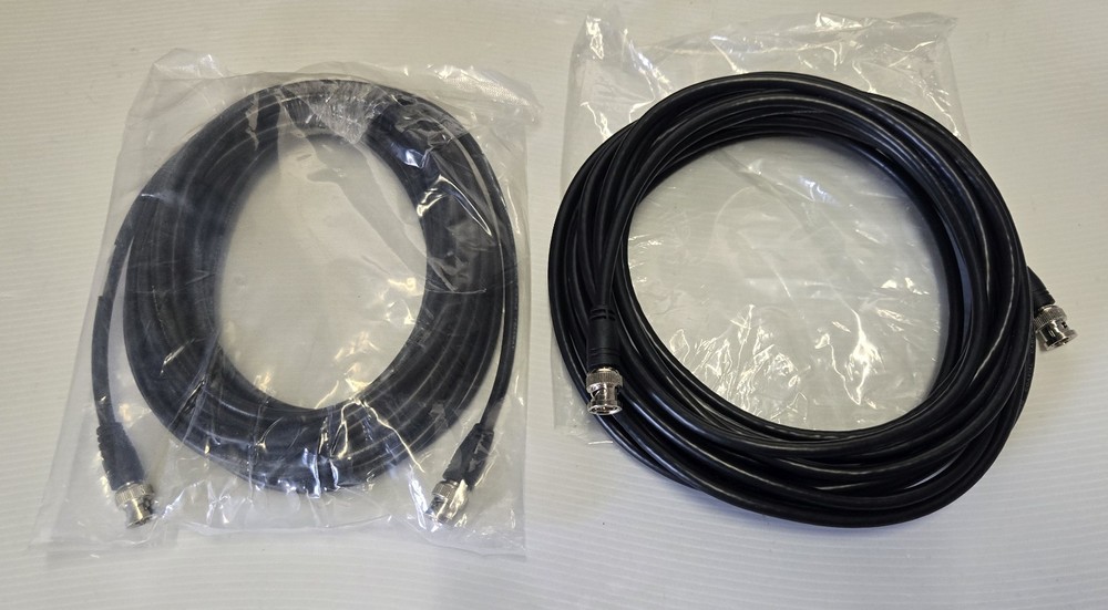 NEW Lot of 2 Coaxial Male BNC to BNC RG59 Cable 25ft