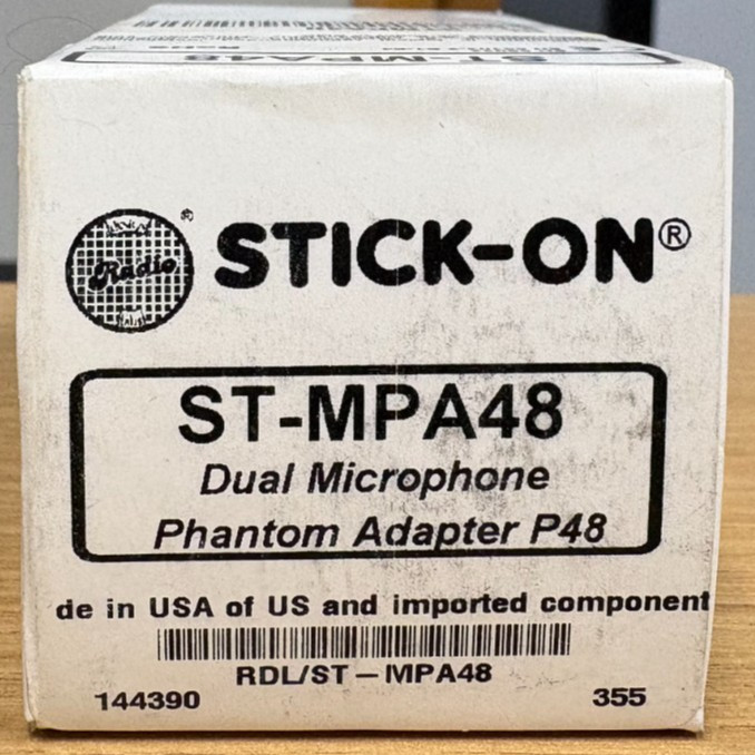 RDL Radio Design Labs – RDL ST-MPA48 – Dual Microphone Phantom Adapter – 48 V