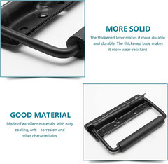 2Pcs Surface Mount Spring Loaded Speaker Case Handles, 5″ X 3″ 304 Stainless Ste