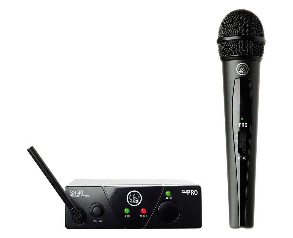 AKG WMS40 Mini Vocal Set (Band US25-B) Wireless Handheld Microphone Mic System