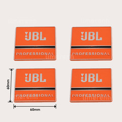 4pcs New Replacement JBL Aluminum Badge Emblem Logo 60mmx60mm