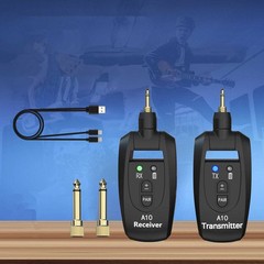 For Guitar Wireless Transmitter & Receiver Set 2.4GHz 24Bit 48KHz No Latency