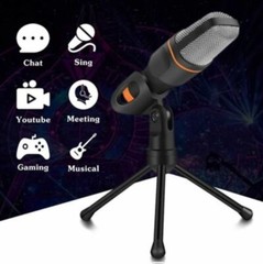 With Mini Stand Tripod Microphone Audio Recording Video Live PC Phone Desktop