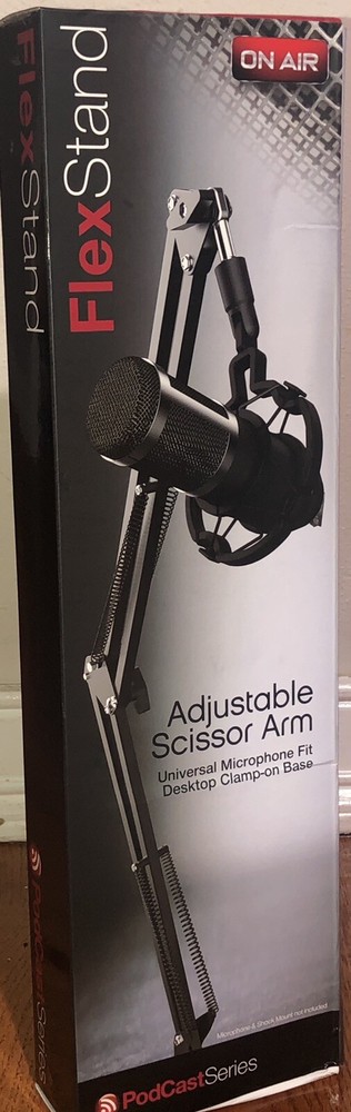 On Air Flex Stand Universal Microphone Fit – Scissor Arm FLEX STAND TZUMI