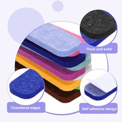 Acoustic Panels with 15 Push Pins (Dark Blue,Sky Blue,Blue,Light Blue)