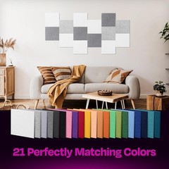 High Density Acoustic Panels Soundproofing Noise Reduction Home Office Hexagon
