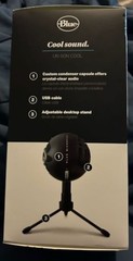 Logitech Blue Snowball Ice USB microphone black new mic podcast discord skype