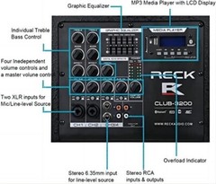 proreck 12-Inch 4000 Watt DJ/Powered PA Speaker System Combo Set