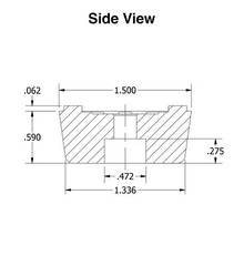 4 LARGE SQUARE RUBBER FEET 0.590 H X 1.500 W AMPS INDUSTRIAL – US MADE FREE S&H
