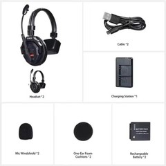 SYNCO XTALK X9 X5 X2 Full-Duplex Wireless Intercom Headset System Microphone