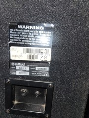 Yamaha BR12 PA Speaker Black Pair