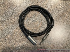 Live Wire Shielded Balanced Cable 18199 10ft XLR Female to 1/4″ TRS Male