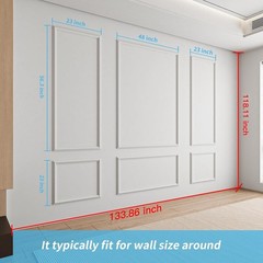 Transform Your Space with 24 Pre-Cut Wall Molding Panels – Stylish & Durable