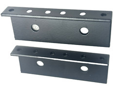 2 (One Pair) 2U / 2 SPACE Rack Rails 3.5″ Lg Tapped 10/32″ for Amplifier Rack