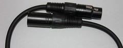 3.0M Black Sunrise Star Quad Balanced microphone cable – XLR-M to XLR-F