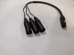 XLR Splitter Cable – 3 outputs – Mogami 2931 – Neutrik – Choose your length!