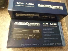Audio Control ACM 1.300 Mono Subwoofer Mini Car Audio Amp /Needs Repair