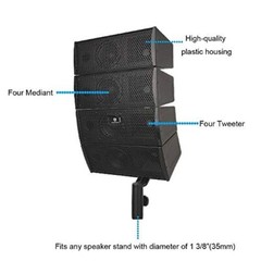 PRORECK 12″ Powered PA System Bluetooth Outdoor Event Mega Party Stage Sound