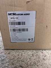 MCM Custom Audio MPA-120 6-Channel Mixer Amp 120W, 70V/100V/4-16 Ohm MIC/AUX/TEL