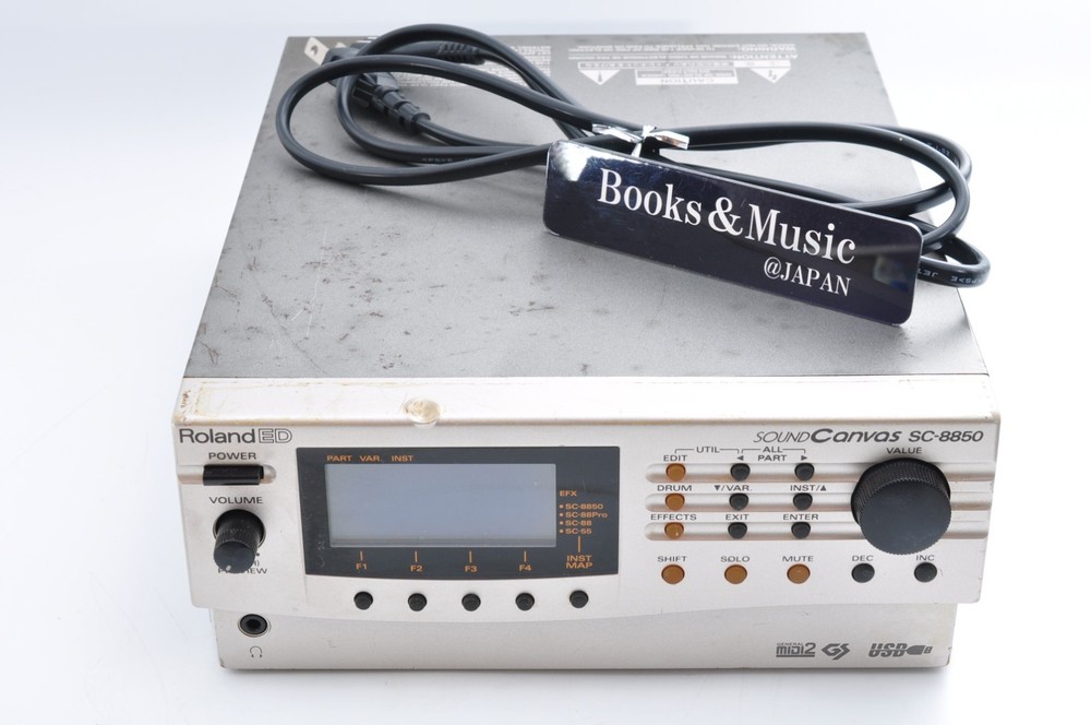 Roland SC-8850 MIDI Sound Module Synthesizer 1999 w/Power Cord Working ZM20827