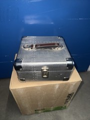 vintage riveted aluminum briefcase, 8×8