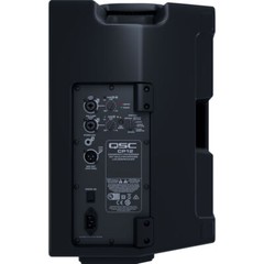 QSC CP12 12-Inch Loudspeaker – Pair w/ Speaker Stand and Case + 2x Cables