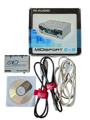 M-AUDIO Midisport 2×2 Usb Bus-Powered 2-IN/2-OUT 32 Midi Channel Interface VG