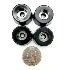 Rubber Equipment Feet Bumper 1″ wide Steel Washer 1/2″ Tall Audio Speakers Amps