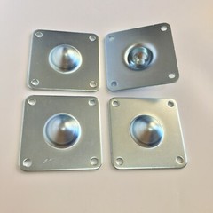 4 Pc Heavy Duty Male Steel Metal Stacking Feet For Speaker Cabinet,Flight Case
