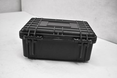 Hardshell Storage Case w Foam Inserts Storage Black Finish w Snap Closures