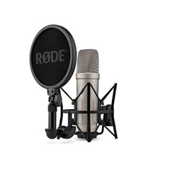 Rode NT1 5th Generation Condenser Microphone with SM6 Shockmount and Pop Filter