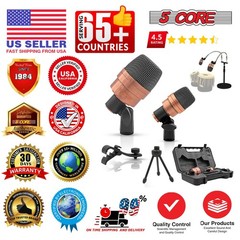 5Core Tabla Microphone Set Uni-Directional XLR Kick Snare Instrument Mic
