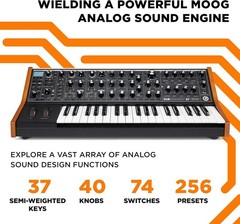 Moog Subsequent 37 Analog Keyboard Synthesizer – 37 Key