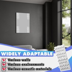 25 Pcs Push-on Impaler Wall Mounting Clips Surface Mount Impaler Clips, Acous…