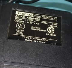 Untested Powers On = Tascam Portastudio 424 Mkiii Track Cassette Recorder Player