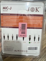 Jk Professional Headset Headworn Earhook Microphone MIC-J 071S Compatible With