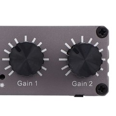 2 Channel Mixer Durable Sound Switcher For Computer Use Gray Easy To Use