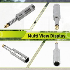 10pc 1/4″MONO TS Phone Audio Phono Guitar Cable Male Connector Plug Jack 6.35mm
