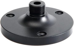 Gooseneck Mic Stand, Desk & Table Mount, Flang Wall Mount with 5/8 Male black