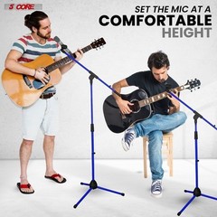 5Core Tripod Mic Stand Adjustable Heavy Duty Floor Holder Microphone Boom Arm 4x