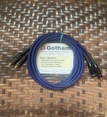 Gotham UltraPro Audiophile Interconnect Cables with Deltron RCA’s – 1 Meter Pair