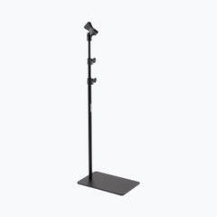 Flat-Base Mic Stand Space-Saving + 10ft XLR to XLR Microphone Cable Bundle