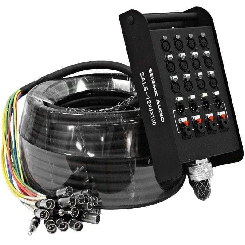 SALS-12x4x100 – 12 Channel 100 Snake Cable (XLR & TRS Returns)
