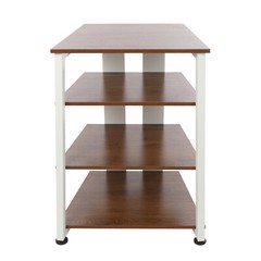 4-Tier AV Media Stereo Stand Console With Storage Shelves Holder Load 110.23lbs