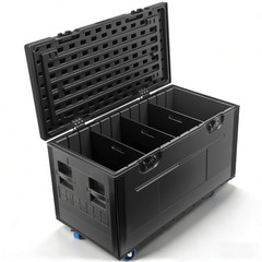 Cable Trunk ATA Road Case Heavy Duty Utility Road Trunk Flight Case with Wheels