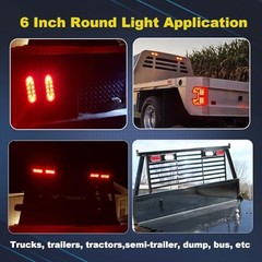 4PCS 3 Pin Trailer Light Connector, 3 Wire Plug Truck Trailer Light Plug,