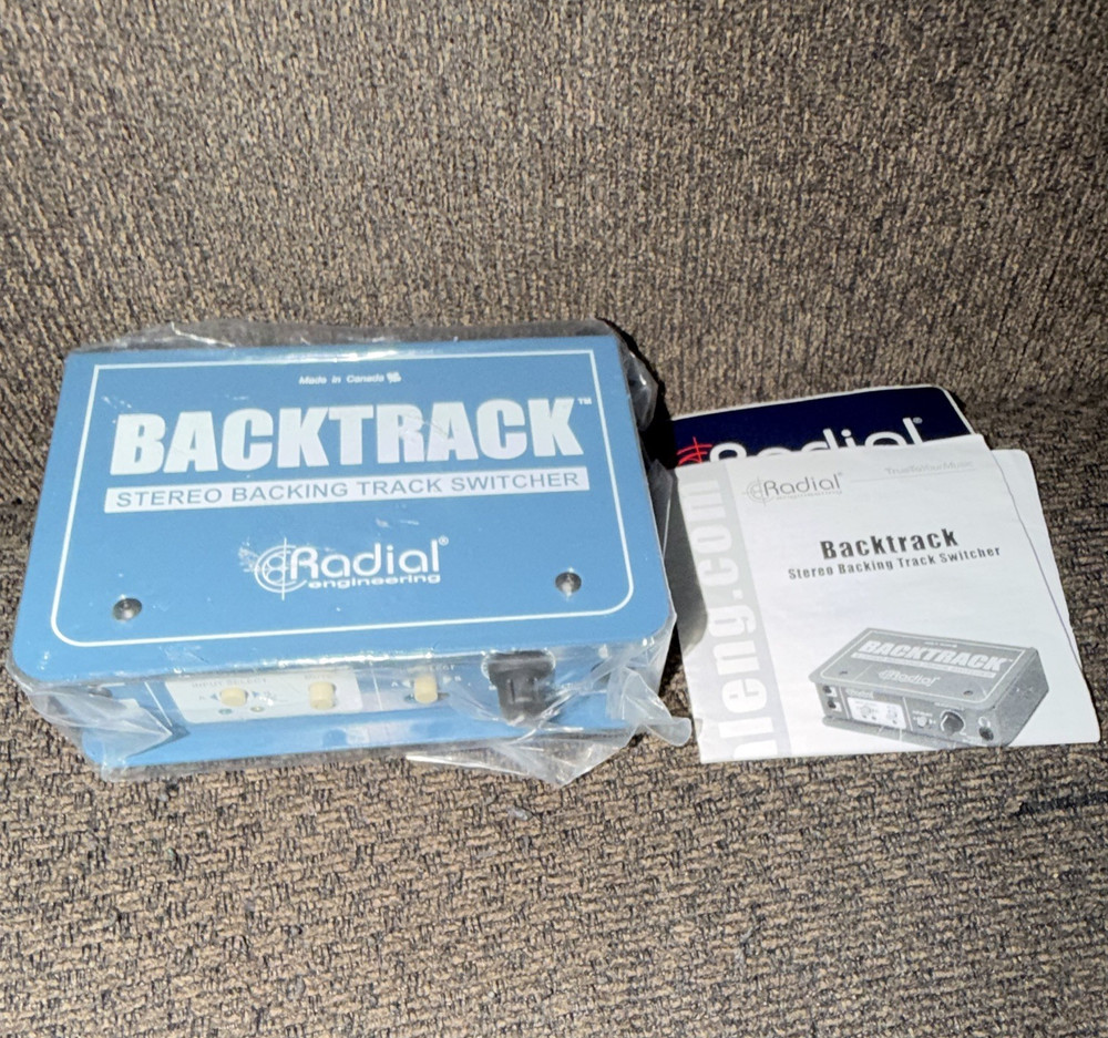 Radial Engineering Backtrack Stereo Backing Track Switcher Remote Blue