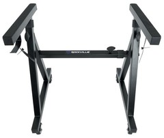 Rockville Z40W Z-Style Keyboard Stand+Wheels+Bag Fits Hammond SK1-73