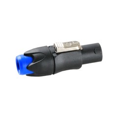 2X Speakon 4 Pole Plug Speaker Audio Cable Connector Red Yellow Blue Green Black